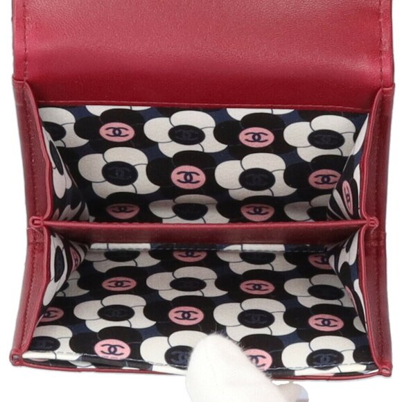CHANEL Authentic Red Leather Wallet - Picture 5 of 6